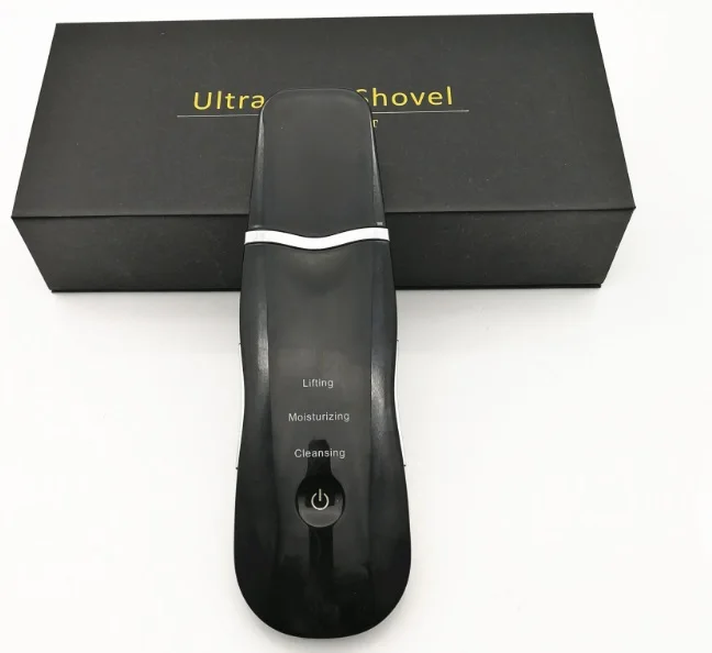 

Rechargeable Ultrasonic Face Skin Scrubber Facial Cleaner Peeling Vibration Blackhead Removal Exfoliating Pore Cleaner Tools