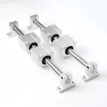 Suporte linear da corrediça do trilho para o eixo óptico do trilho de guia com suporte do guia rolamento do motor deslizante para diy roteadores cnc mills tornos