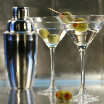 

10Pcs Stainless Steel Bar Cocktail Shaker Set Barware Set Making Set with Crock Storage Box Kitchen Bar Wine Set 350Ml