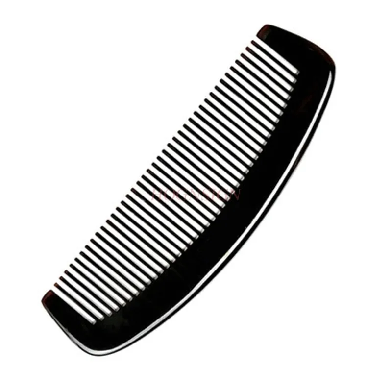 natural comb Smooth And Mellow Comb Comfort Promote Hair Massage Combs Full-tooth Natural Black Buffalo Hairbrush Hairdressing natural hair brush women wide tooth hair combs healthy paddle cushion massage hairbrush wooden comb hair care barber accessories