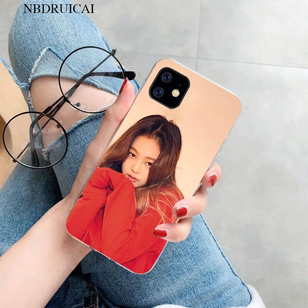 iphone 6 cardholder cases PENGHUWAN Jennie Kim Beautiful Black Soft Shell Phone Case Capa for iPhone 11 pro XS MAX 8 7 6 6S Plus X 5S SE XR cover iphone 6 cardholder cases