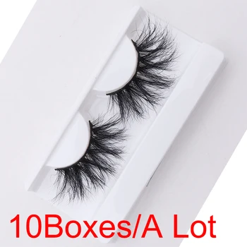 

10 Pairs/Set Wispy Multilayer False Eyelashes Faux Mink Hair Fluffy Crisscross Long Eye Lashes Handmade Eyelash Extension