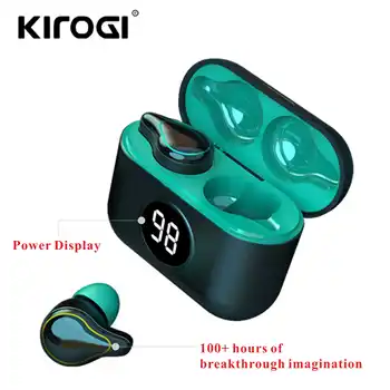 

TWS Wireless Bluetooth Earphone Gaming Headset Music Earphones Wireless CVC8.0 Waterproof Earbuds LED Power Display With Mic