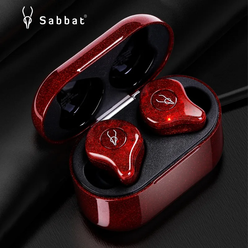 Fone de Ouvido Ruído sem Fio Sabbat Bluetooth Esportes Alta Fidelidade Estéreo Fones Redução pk X12 E12ultra Tws Qualcomm5.0