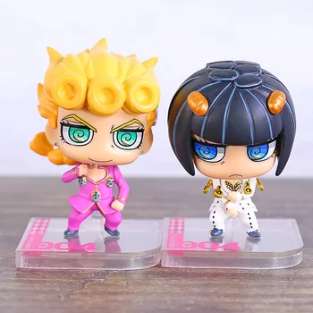 

Anime Golden Wind Giorno Giovanna & Bruno Bucciarati PVC Q Version Figure Toys Brinquedo Dolls 2pcs/set