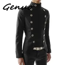 Men Double Breasted Casual Blazer Black White Red Slim Fit Suit Jacket Nightclub DJ Singer Punk Stage Costume Wedding Blazer