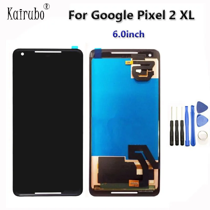 

6.0" P-OLED AAA Black For HTC Google Pixel 2 XL LCD Display Touch Screen Digitizer Assembly For Google 2XL LCDs Replacement