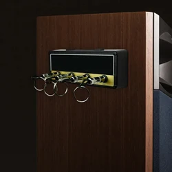 LLavero de almacenamiento para guitarra, ganchos de pared para colgar en el pasillo, soporte para llaves, amplificador Vintage, estante de montaje para decoración del hogar