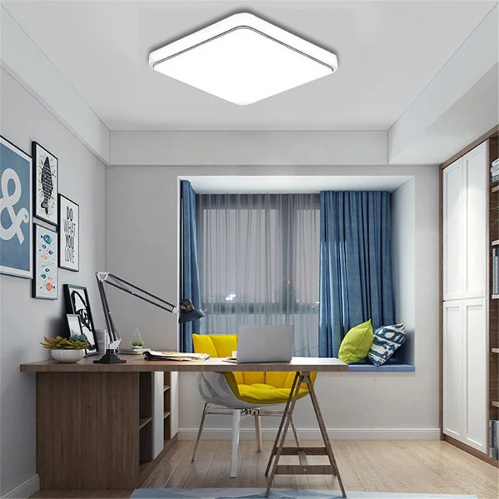 Conduziu o Teto para Baixo a Lâmpada Moderno para a Cozinha do Quarto Sala de Estar Quadrada Clara Design 110 v 220 -- M25 12 - 18 w 9 Luzes de teto