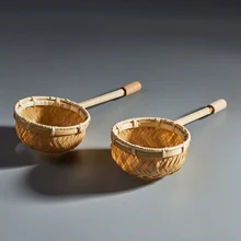 Бамбуковый тканый Чайный фильтр ручной работы, Чайный фильтр для отходов, кунг-фу, чайный реквизит, чайный диспенсер