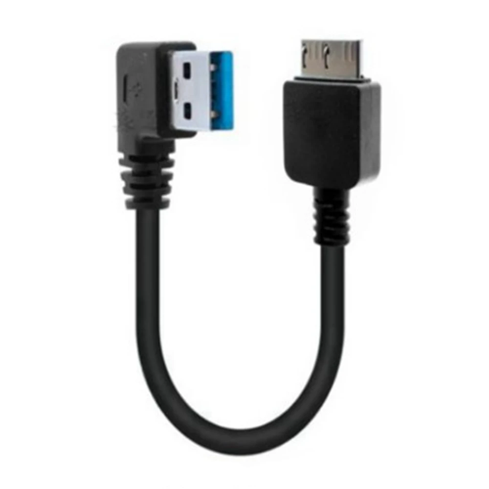 

20cm High Speed USB3.0 Adapter Cable Black USB 3.0 Left Right Angle Type A Male to Micro B Male Connector FOR Computer