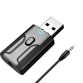 

5.0 Receiver Transmitter Audio Adapter 3.5 Mm Aux 4 In 1 Wireless Hifi Music Adapter Usb Dongle For Pc Tv Speaker