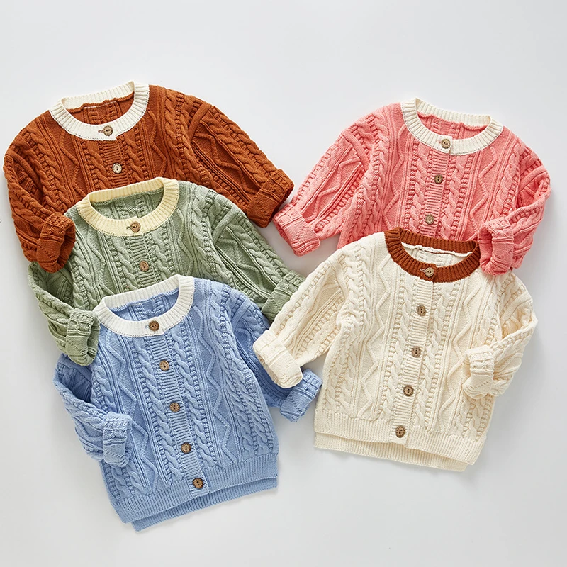 hand knitted sweater for baby girl