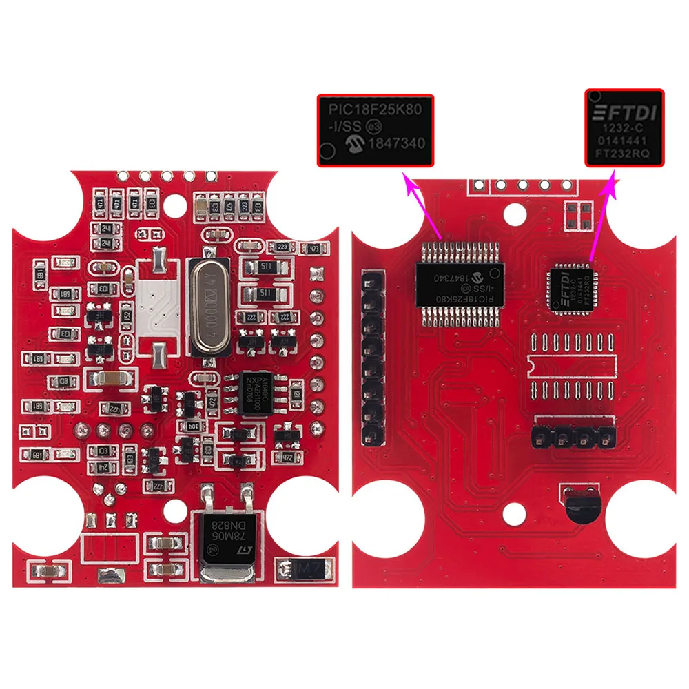 Pic18f25k80 чип ELM 327 USB чип FTDI с переключателем для Forscan HS CAN/ms CAN автомобильный диагностический инструмент и версия ELM327 Bluetooth