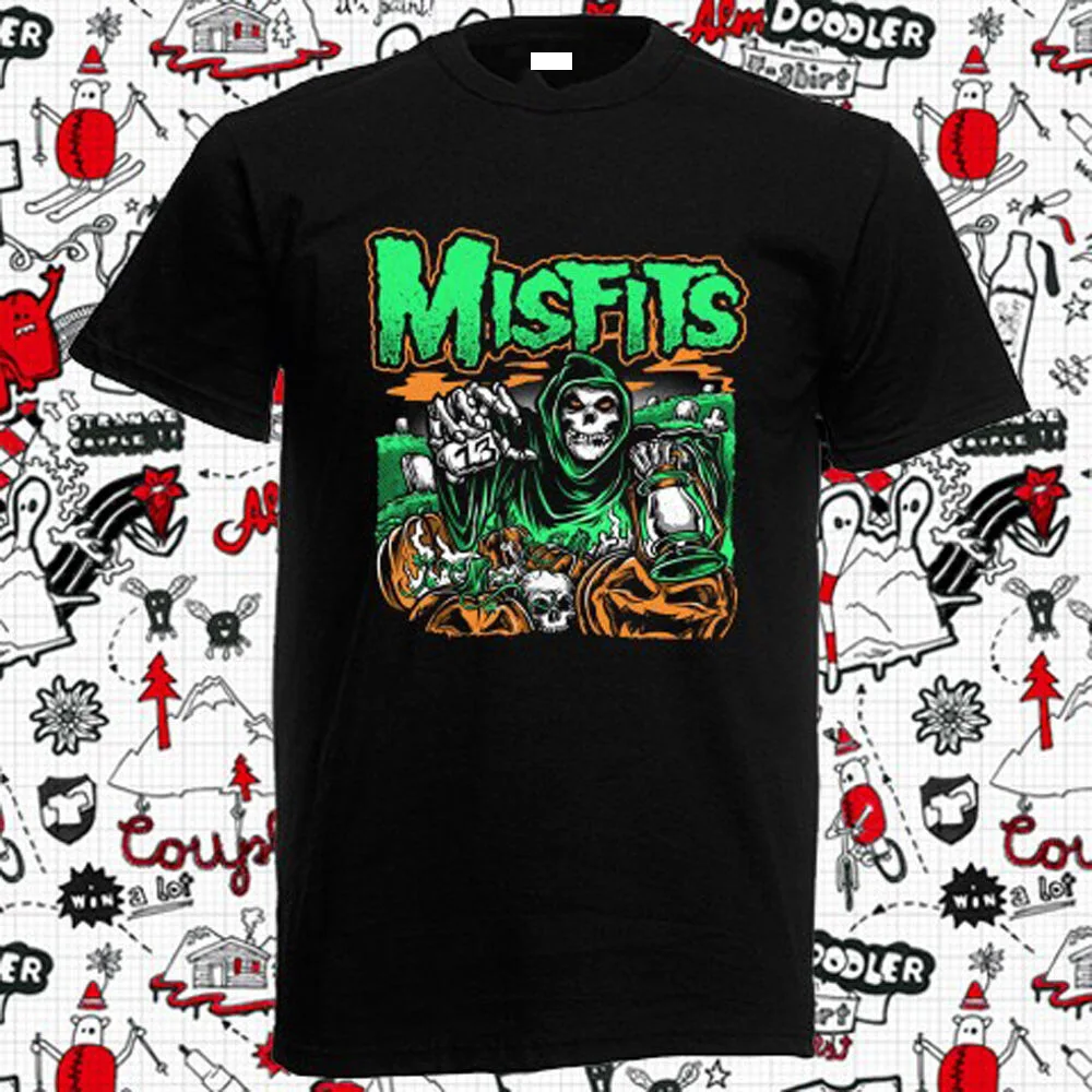 Новый концертный тур Mistfits Джон Вик Майкл Джексон рок Мужская черная футболка