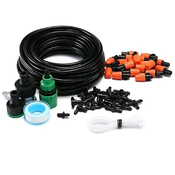 

Drip Irrigation Kit Outdoor DIY Flowers Plants Watering System Cooling Misting Nozzles Micro Easy Install Home Garden Patio Lawn
