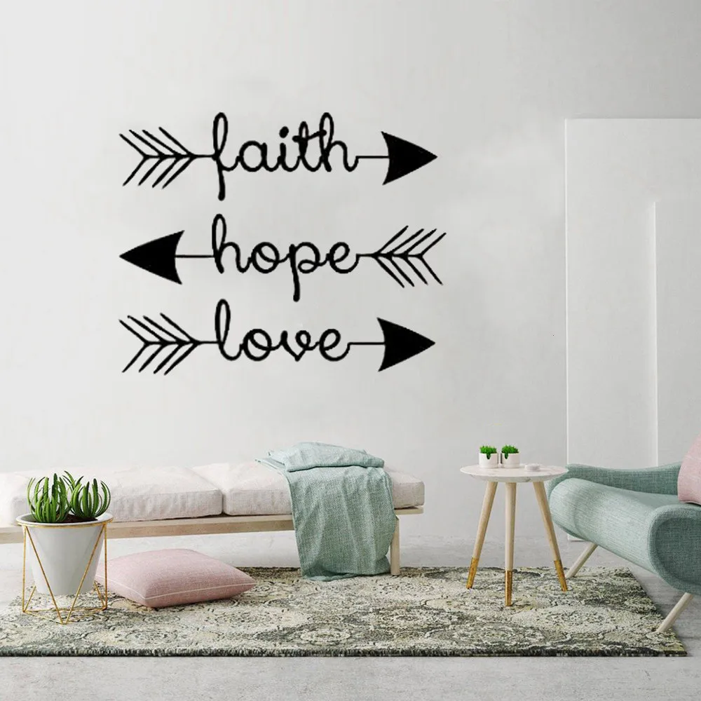 Learn Live Hope wall art Quote wall decal sticker decor living room love mural 