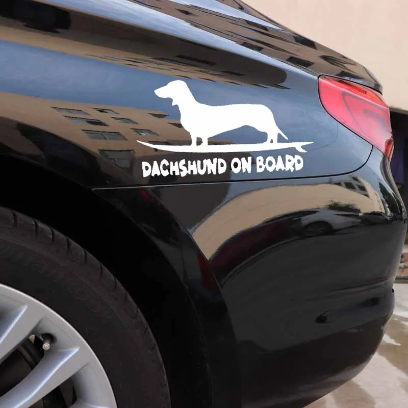 Aliauto забавная Автомобильная наклейка собака виниловая оконная декорация такса