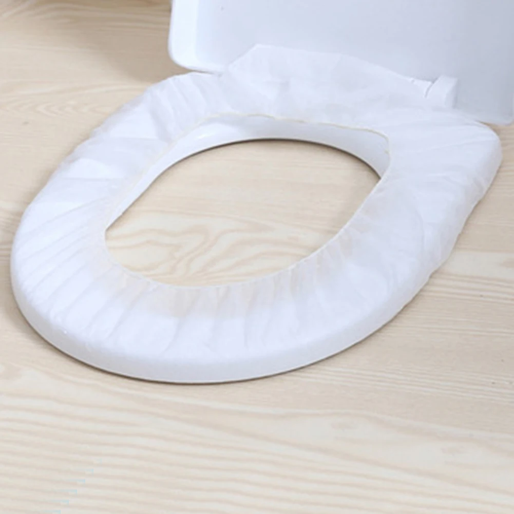 10pcs/bag Disposable Nonwovens Toilet Seat Covers Travel Hotel Biodegradable Sanitary
