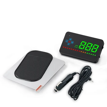 

Head Up Display Car HUD GPS Speedometer Speed Temp Digital Over Speed Alert Windshield Projector Auto Navigation Detector Mirror