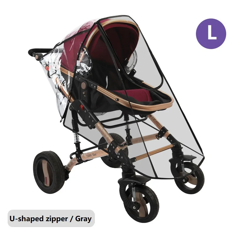 Universal Baby Stroller Accessories Rain Cover and Waterproof Stroller Cover Snow Protection Winter Accessories for Stroller - Цвет: As the picture