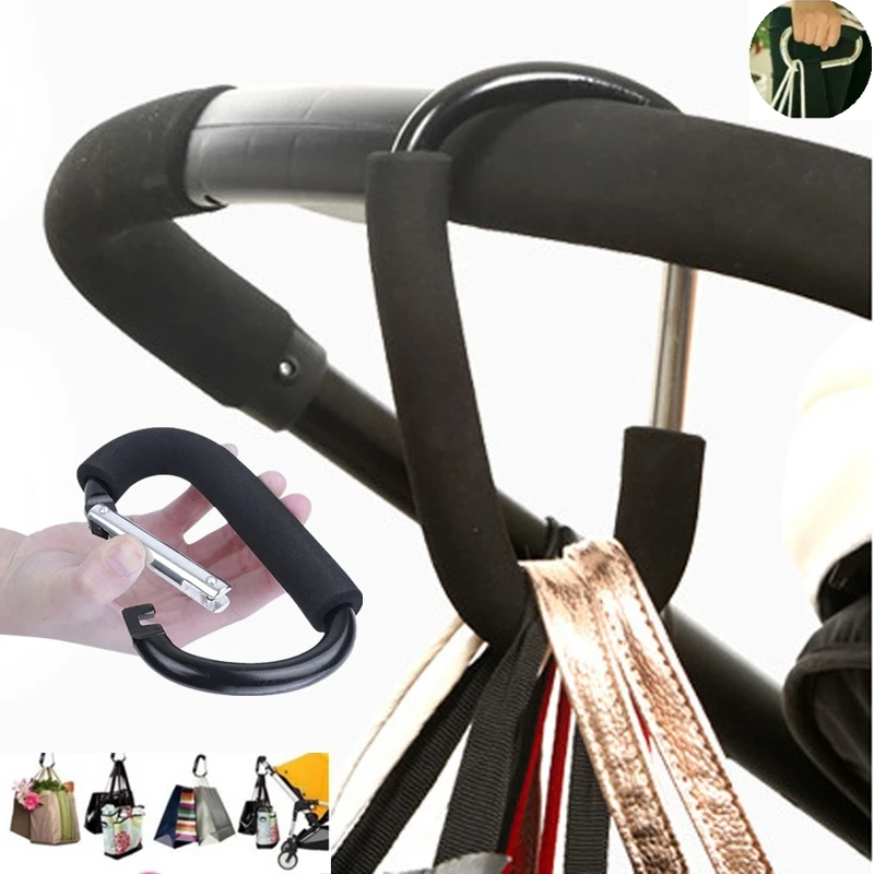 7Colors Baby Stroller Accessories Hook Stroller Organizer Shopping Hooks Pram Hanger For Baby Car Buggy Accessoire Poussette baby stroller cover for winter