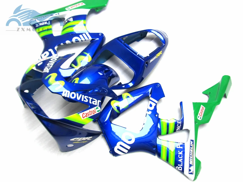 Горячая Распродажа Комплект обтекателя впрыска, пригодный для Honda CBR900RR929 2000 2001 CBR 900RR929 00 01 зеленый синий послепродажный обтекатель комплекты PP25