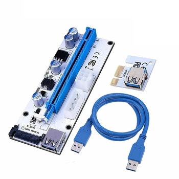 

Ver 008S Pci-E Riser Express 1X To 16X Usb 3.0 image Mining Extension Cable