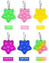 

Pop It Fidget Reliver Stress Rainbow Push Antistress Adults Children Sensory Toys Pentagram Bubble Music Key Chain Free Shipping