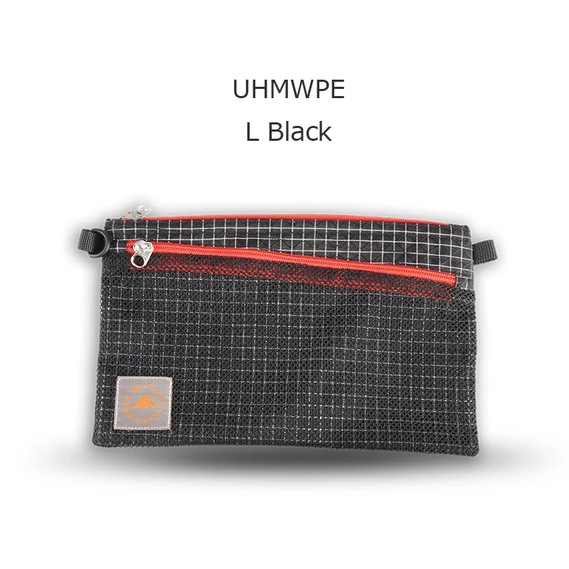 3F UL gear X-PAC/UHMWPE, портативная легкая дорожная сумка для хранения телефона, органайзер, компактный чехол - Цвет: UHMWPE L black