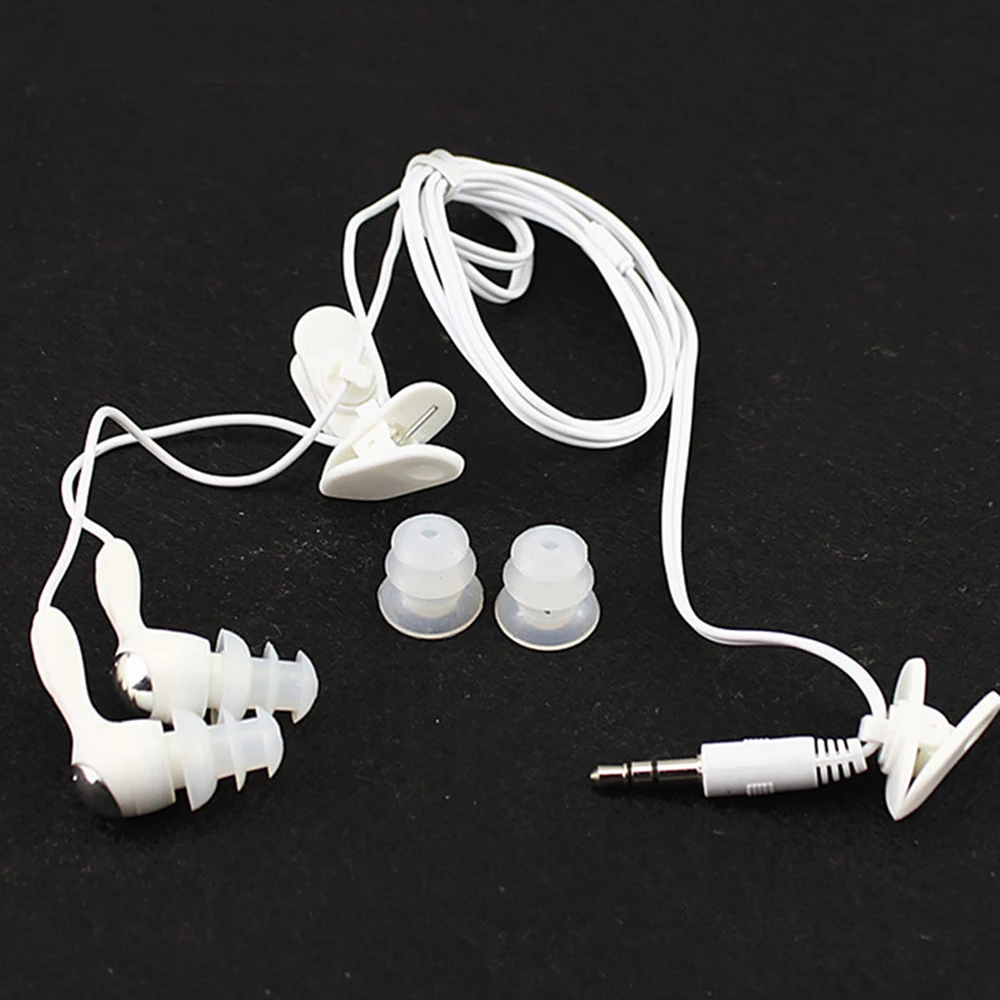 003 Earphones In-Ear Genuine Waterproof  IPX8 Swimming Wired Earphone Headset Headphone Underwater Sports For MP3 Mobile Phone