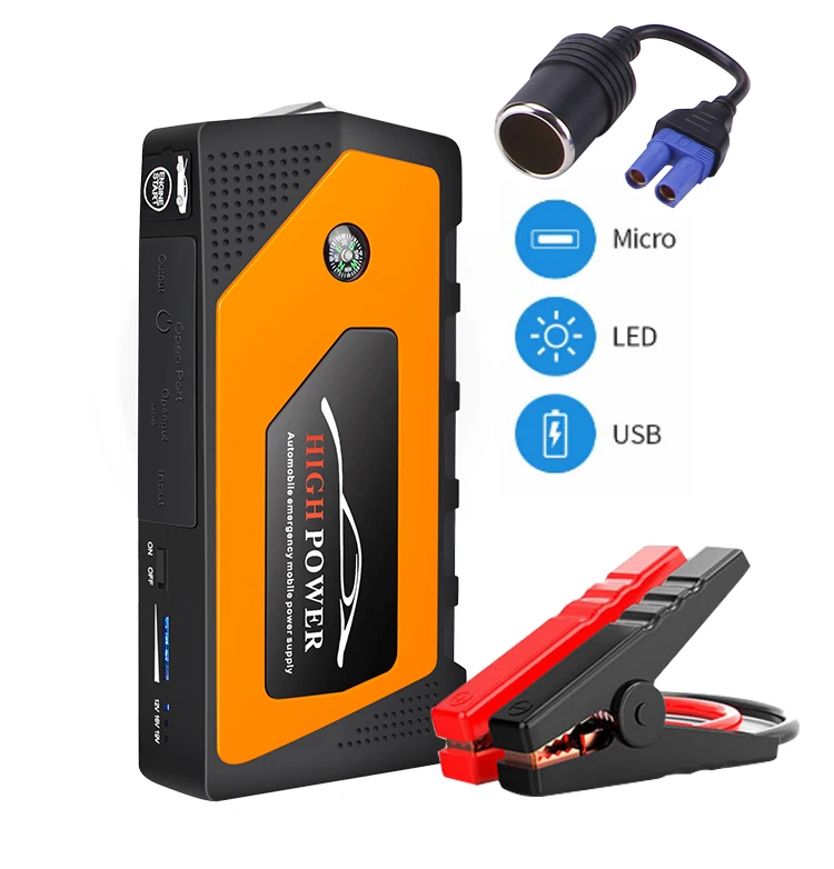 WINTUWAY автомобильный стартер для прыжков Портативный 4 порта USB автомобильный стартер для прыжков Банк питания зарядное устройство пусковое устройство для бензиновых Дизелей