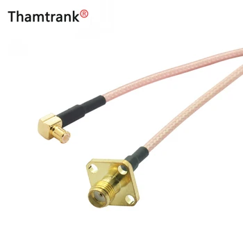

2PCS SMA Female Panel Mount to MCX Right Angle Male Plug RF Coaxial Cable Assembly SMA to MCX Adapter RG316 Pigtail Cable