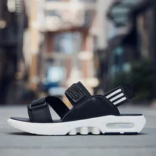 Мужские сандалии; коллекция года; уличная Летняя обувь; пляжная прогулочная кожаная обувь; повседневная обувь в римском и вьетнамском стиле; мужская спортивная обувь с закрытым носком; модный дизайн; 39