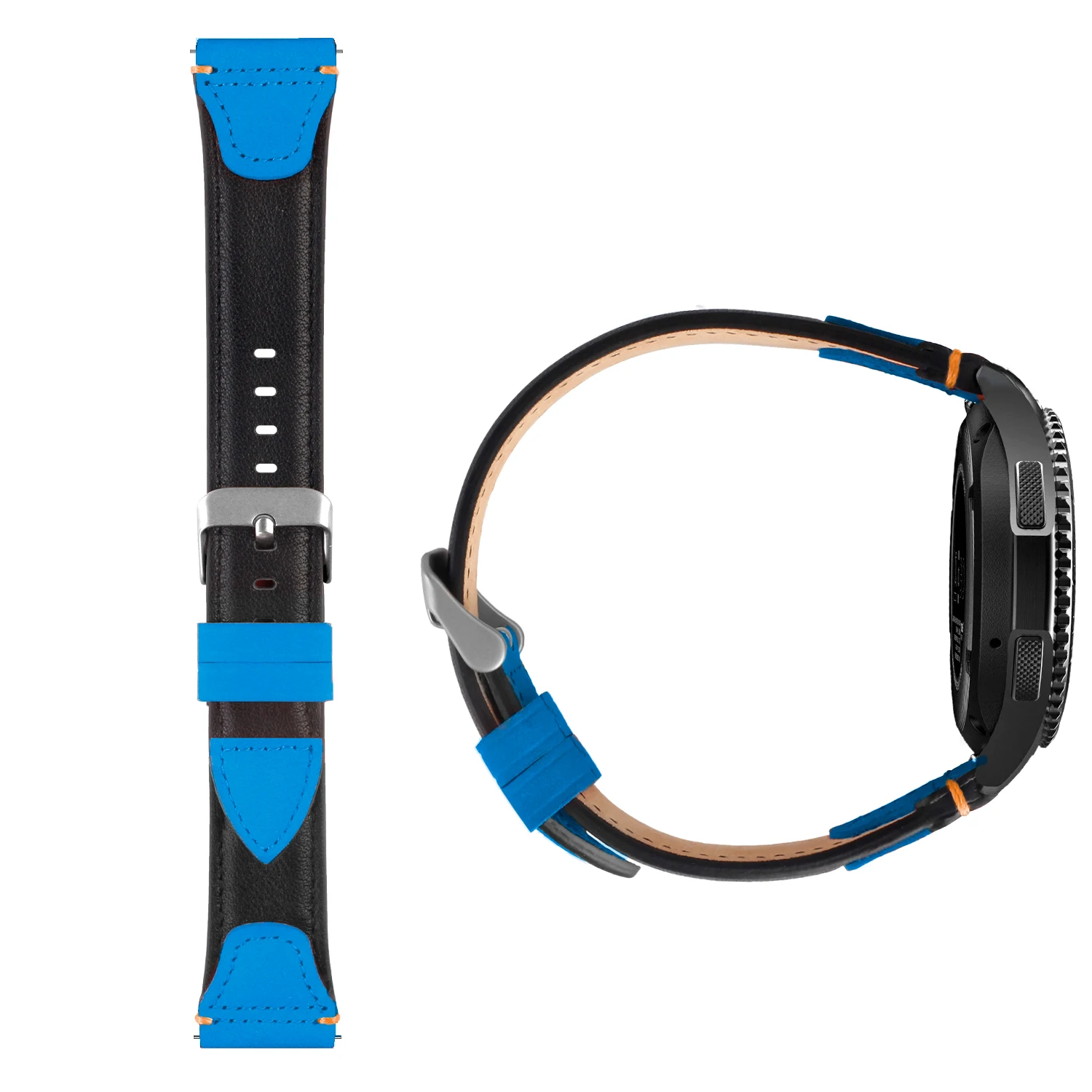 Для samsung Galaxy Watch 46 мм ремешок 22 мм Премиум ремешок из натуральной кожи для samsung gear S3 Frontier Classic# D
