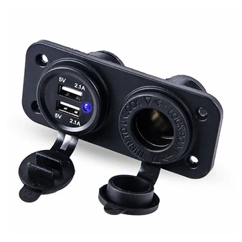 

Dual Auto USB Car Cigarette Lighter Socket Splitter Charger Charging Power Adapter for Phone Outlet Car Accessories DC 12V