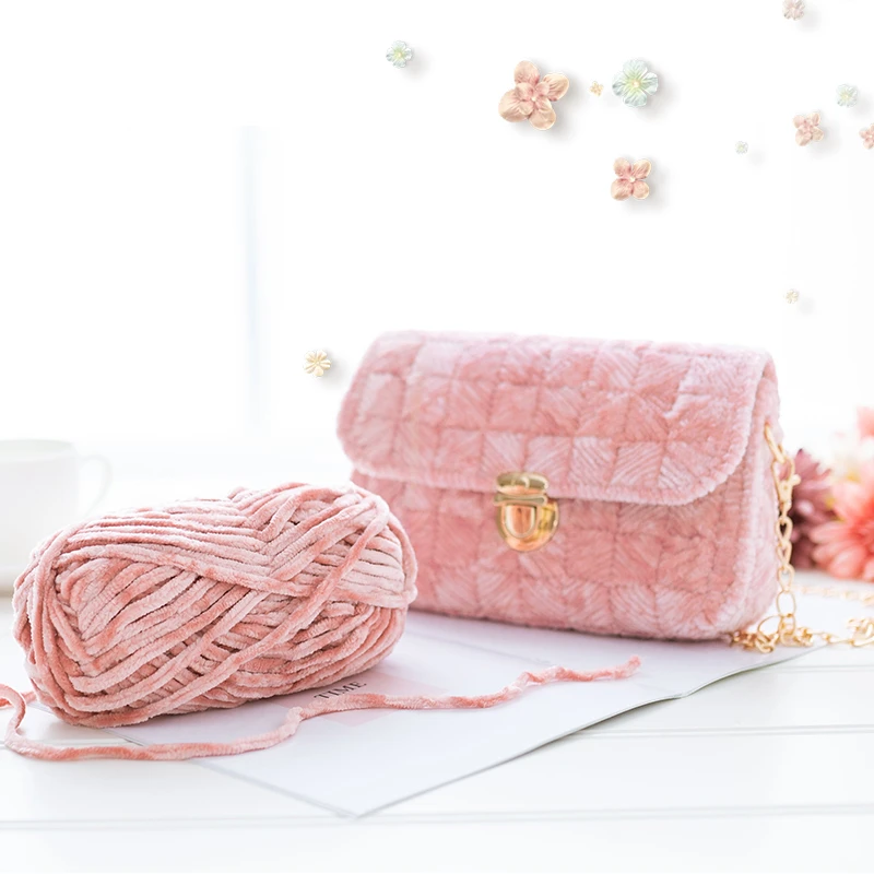 Chenille Velvet Knitting Yarn Wool Thick Warm Crochet Yarns Cotton Baby Woolen DIY Hand-knitted Sweater 100g 80m knitting yarn,knitting wool yarn,crochet yarn,wool yarn,chenille yarn
