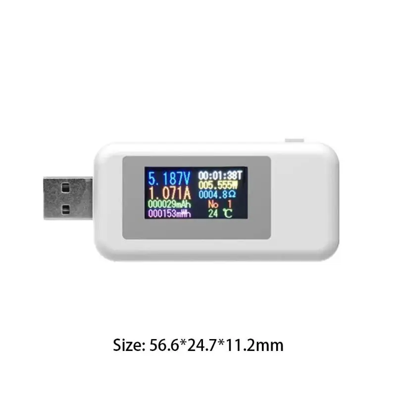 10 в 1 цифровой диспай DC USB тестер Ток Напряжение зарядное устройство вольтметр
