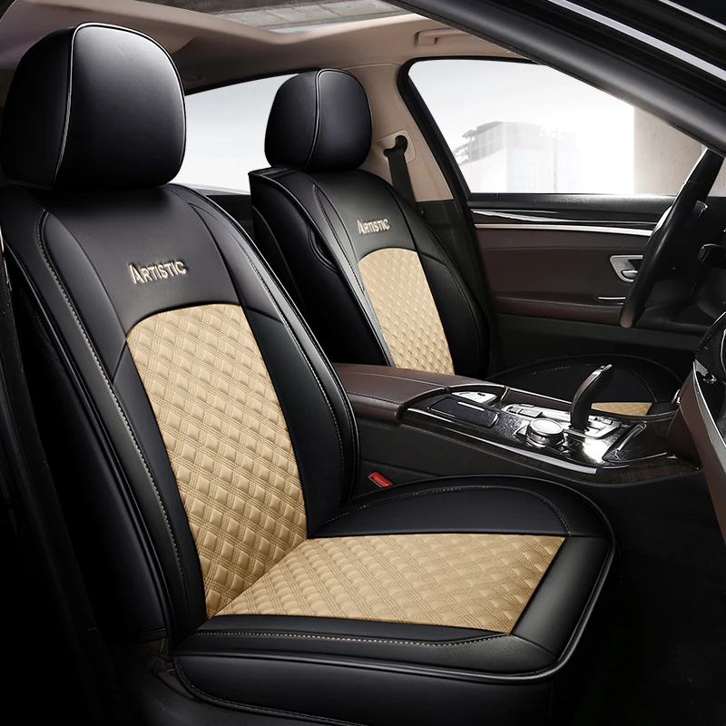  New PU Leather Auto Universal Car Seat Covers for mitsubishi asx eclipse cross galant l200 lancer 9