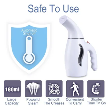 

Steam Iron Clothes Hand-held Steamer Portable 180ml Garment Steamer Home Travelling Steam Iron Ironing Machine Fast-Heat