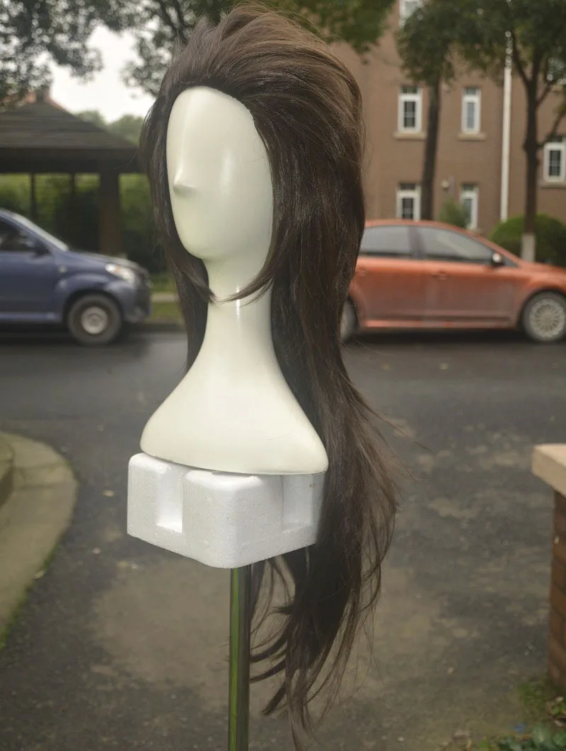 

Sallyface Sally Face Sally Sal Cosplay Wig Larry Brown Wig hair +Track +Wig CAP