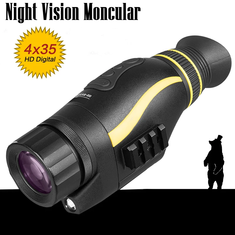 

4X35 Infrarood Digitale Nachtzicht Apparaat Beeld & Video Opname Multifunctionele Dag & Nacht Monoculaire Ir Telescoop Voor jach