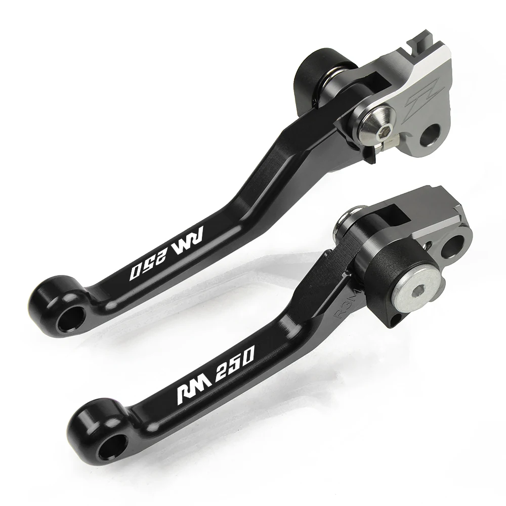 Black For SUZUKI RM250 RM 250 1996 1997 1998 1999 2000 2001 2002 2003 Motorbike Aluminum Dirt Bike Folding handle Brake Clutch Lever - Цвет: Black