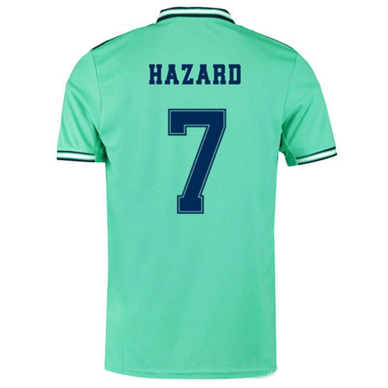 3 rd 19 20 Real Madrided взрослая футболка, футболка для футбола,, домашняя одежда, 3RD Hazard ISCO MODRIC, футболка для футбола, размер S-2XL - Цвет: 3 rd