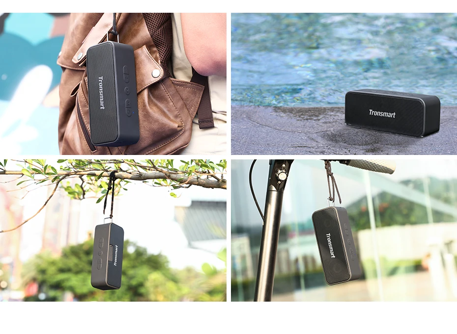 Tronsmart T2 Plus Bluetooth 5.0 Speaker 20W Portable Speaker 24H Column IPX7 Soundbar with TWS,Voice Assistant,Micro SD (5)