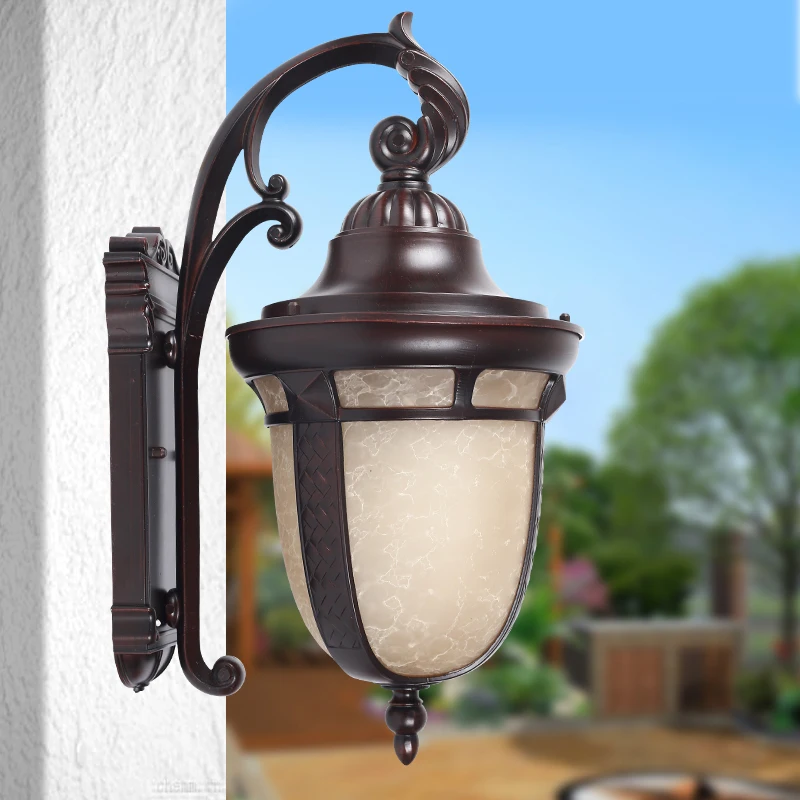 Retro Garden Wall Lighting fixture Metal industrial Lamp E27 led Outdoor Courtyard Balcony hallway Waterproof sconce | Лампы и