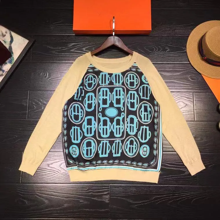 AH10498 Fashion women's Sweaters Runway Luxury famous Brand European Design party style women's Clothing
