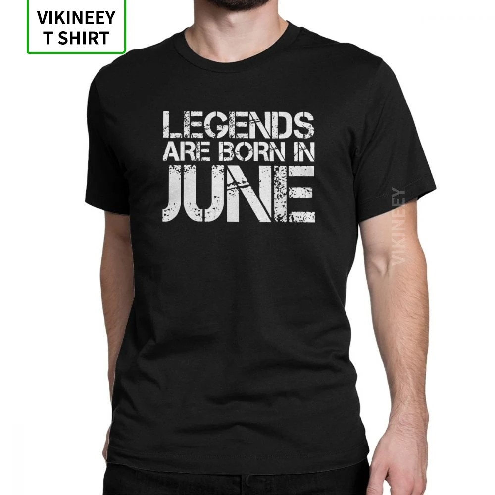 Детская футболка с надписью Legends Are Born In легенды рождаются в июне