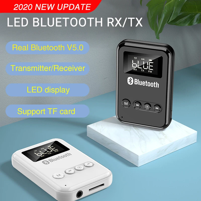 Новинка 2020 Bluetooth приемник передатчик 2 в 1 BT V5.0 адаптер для ПК компьютера ноутбука