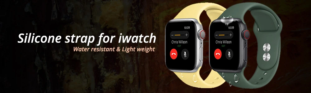 Водонепроницаемый чехол для Apple Watch band 4 iwatch band 42 мм силиконовый ремешок 44 мм 40 мм pulseira браслет умные часы аксессуары петля